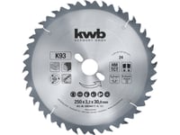 Kwb 589344, Spånskiva, Träfiberskiva, Glasfiberförstärkt Plast, Hårt Träslag, 25 Cm, 3 Cm, Tungsten Carbide Tipped (Tct)