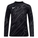 Nike Keeperdrakt Dri-FIT Gardien V L/E - Grå/Sort/Hvit Barn, størrelse XS: 122-128 cm