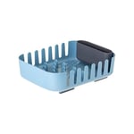 Avilia Égouttoir à Vaisselle et Couverts de Cuisine Bleu – Design modulaire avec système de Drainage intégré pour séchage Rapide et Pratique – en Plastique Durable et Facile à Nettoyer