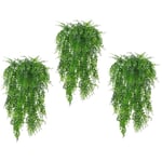 Plantes artificielles suspendues, plantes vertes artificielles en plastique pour l'intérieur / l'extérieur / balcon / mur / pot / jardin /