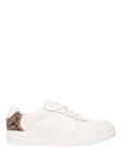 FitFlop Ralley Leather Snake Print Tab Trainers