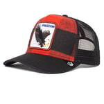 Goorin Bros. Ski Free Eagle Black Red Adjustable Trucker Cap - One-Size