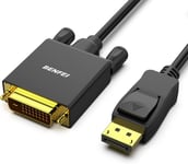 Câble Displayport Vers Dvi, 3M Dp Vers Dvi-D Single Link Mâle À Mâle Cordon Plaqué Or Pour Lenovo, Dell, Hp, Asus Et Autres Marques[CAB300792]