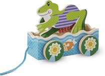 Melissa & Doug First Play Friendly Frogs Toddler Children Wooden Pull Toy 13615