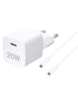 Vivanco Fast 1xUSB-C PD 20W Home Charger+USB-C cable White