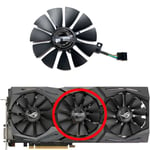 pour ASUS GeForce GTX1060 1070 1080 1080ti ROG STRIX foulant carte remplacement ventilateur FDC10U12S9-C FDC10H12S9-C - Type middle fan