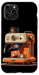 Coque pour iPhone 11 Pro Costume professionnel de machine à café grain à tasse