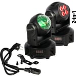 Ibiza Light MH-ASTRO-WASH - Jeu de lumière Lyre 14/18 canaux DMX, Stroboscope, Dimmer, LED RGBW