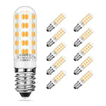 AGOTD E14 Ampoules LED 6W 520LM Ampoules 2700K Blanc Chaud au lieu de 60W Halogène Ampoule LED Angle de Lumière 360 ° Lampe, pack de 10