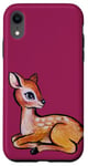 Coque pour iPhone XR Illustration faon bébé cerf art cerf