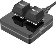 Mini Clavier De Jeu Mecanique Rvb Compatible Avec Windows Mac Avec Cable De Type C(Noir,Copie/Pate)