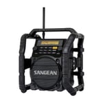 SANGEAN U-5 DBT DAB+/FM/BT ROBUST ARBETSRADIO - SVART