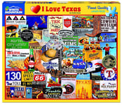 White Mountain Puzzles I Love Texas 1000 piece jigsaw puzzle   760mm x 610mm