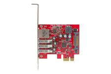 StarTech.com 3 Port PCI Express USB 3.0 Card + Gigabit Ethernet - Fits Standard & Low-Profile PCs - UASP Supported - Optional SATA Power (PEXUSB3S3GE) - netværk / USB-adapter - PCIe 2.0 - USB 3.0 x 3 + 1000Base-T x 1