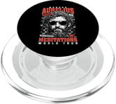 Funny Stoic Philosophy Marcus Aurelius Meditations Tour PopSockets PopGrip for MagSafe