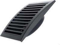 125mm Grilles D'aération avec Moustiquaire - Anthracite Grille de Ventilation en Plastique