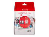 Canon Ink Value Pack Pg-560xl/cl-561xl Incl 50 Sheet Photo Paper 10x15cm