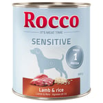 Rocco Sensitive 6 x 800 g - Lamm & ris