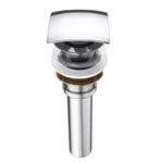 Bonde de lavabo clic clac MAI & MAI P06 - Diamètre 6,8cm - Laiton chromé