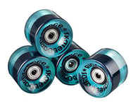 Ridge Skateboards Wheels Roues de Longboard Unisexe, Bleu Transparent, 70 mm