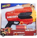 Nerf N-strike Mega Tri Break Soft Dart Bullet Gun Blaster 3 Mega Darts Included