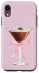 Coque pour iPhone XR Esthétique Rose Matrini Y2K Coquette Espresso Martini Lover