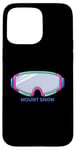 Coque pour iPhone 15 Pro Max Retro Mount Snow Vermont Masque de ski