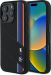 Bmw Bmhmp16x23scuk Apple Iphone 16 Pro Max 6.9&Quot  Telefonveske Svart Silicone Cut Tricolor Lines Magsafe