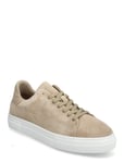 Slhdavid Chunky Clean Suede Trainer B Låga Sneakers Beige Selected Homme