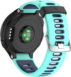 Replacement For Bracelet Garmin Forerunner 735xt/230/220/235/620/630 Boucle D'argent Noir + Menthe[Alp234108]