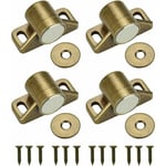 Yidomde - groofoo 4PCS Aimant pour Porte Placard Loquet de Porte Magnétique Fermeture de Porte Aimantée avec 4 Rondelles et 12 Vis Fermeture