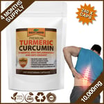 240 CAPSULES TURMERIC EXTRACT CURCUMIN 95% BLACK PEPPER TUMERIC BACK ACHE RELIEF