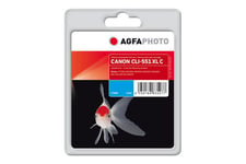 AgfaPhoto - cyan - kompatibel - Genproduceret - blækpatron (alternativ til: Canon 6444B001, Canon CLI-551C XL)