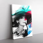 Big Box Art Audrey Hepburn (2) V2 Canvas Wall Art Print Ready to Hang Picture, 76 x 50 cm (30 x 20 Inch), Multi-Coloured