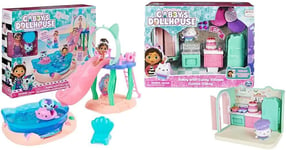 Gabby's Dollhouse, Purr-ific Pool Playset with Gabby and MerCat Figures & Bakey