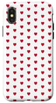 Coque pour iPhone X/XS Coquette rouge motif coeur vintage americana