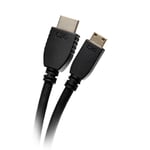 C2G 10ft 4K HDMI to HDMI Mini Cable with Ethernet - High Speed - 60Hz - M/M - Câble HDMI avec Ethernet - 19 pin mini HDMI Type C mâle pour HDMI mâle - 3.05 m - blindé - noir