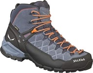 SALEWA Ms Alp Trainer Mid Gtx, Ombre Blue/Fluo Orange, 6, MALE