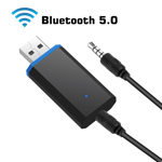 Bluetooth-sändare för TV, trådlös Bluetooth 5.0-sändare ljudadapter trådlös 3,5 mm-adapter för hörlurar PC TV bärbar dator och mer