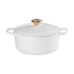 Le Creuset Le Creuset Signature rund gryte 4,2 l White