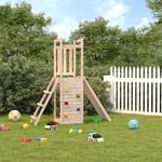 Maison Chic - Aire de Jeux Maisonnette de jeu avec mur d'escalade Maison enfant exterieur bois massif de pin 84801