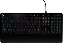 Logitech G G213 Prodigy Gaming Keyboard, Lightsync Rgb, Touches Mech-Dome, Résistant Aux Mors, Boutons Multimédia, Azerty Layout Belge - Noir