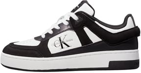 Calvin Klein Jeans Basket Cupsole Low ML Mix Baskets Femme, Noir (Black/Bright White), 41 EU