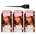 L'Oreal Casting Natural Gloss Nudes Hair Color All Colors 3-Pack