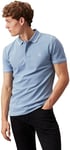 Calvin Klein Jeans Polo Manches Courtes Homme Slim Fit, Bleu (Faded Denim), XS