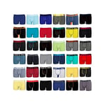 FREEGUN Pack Surprise Boxer Enfant Durable, Modèle Aléatoire, Maintien Anti-Glisse, Peaux-sensibles et Hypoallergénique (Lot de 5), Noir, Gris, Bleu, Rouge, Taille 8/10 Ans