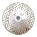 DT-DIATOOL Disque Diamanté à Tronçonner et à Meuler 105 mm x M14 Lame de Scie Électroplaqué pour Pierre Marbre Carreaux Granit