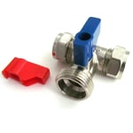 WASHING MACHINE - DISHWASHER TEE VALVE TAP 15mm x 15mm x 3/4" - FREE DELIVERY