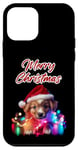 Coque pour iPhone 12 mini Merry Christmas Puppy – Winter Holiday Dog Graphic