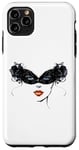 Coque pour iPhone 11 Pro Max Masque vénitien, joli visage, femme, Venise, Italie